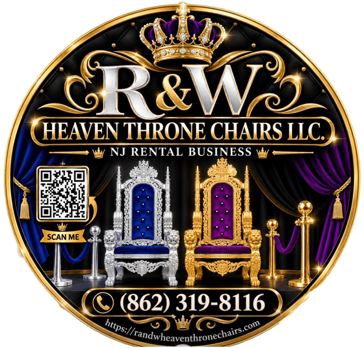 R & W Heaven Throne Chairs logo