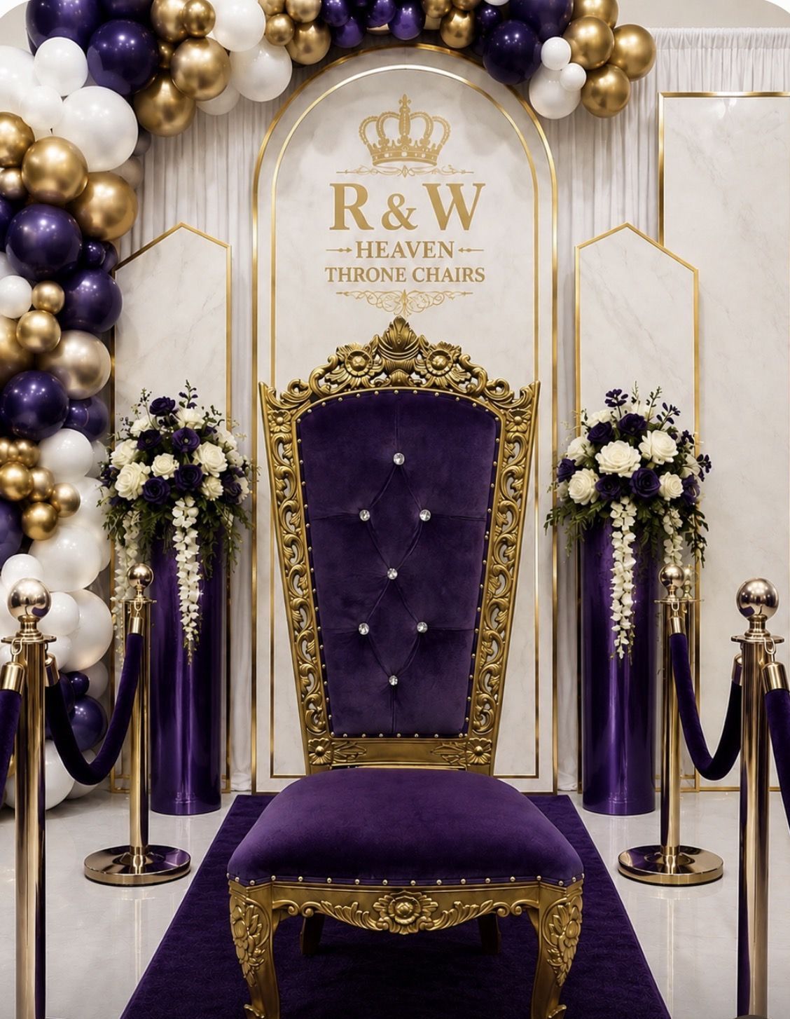 R & W Heaven Throne Chairs | Essex County, NJ