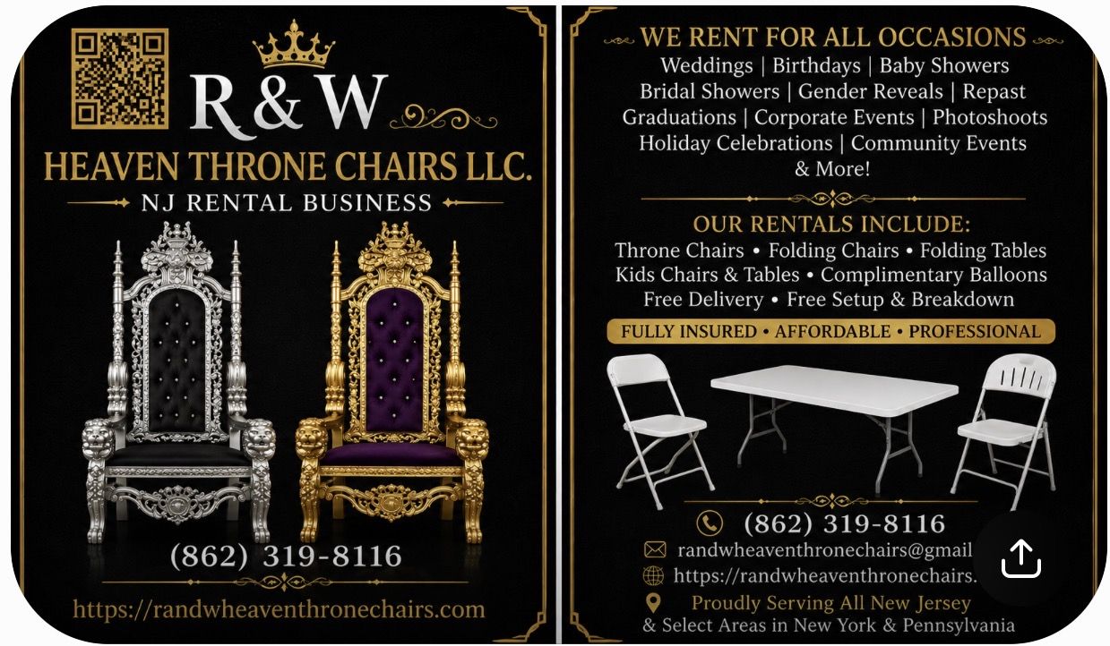 R & W Heaven Throne Chairs — photo